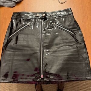 Rag and bone patent leather skirt 26
